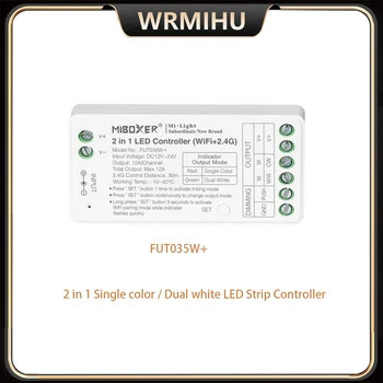 Miboxer WiFi + 2.4 G FUT035W +/FUT037W + Контролер 2в1/3в1 за DC12-24V Одноцветный Двоен Бял RGB RGBW RGB + CCT Led лента