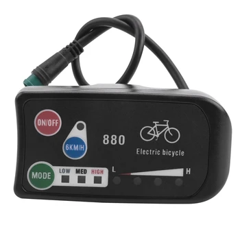 Дисплей електрически велосипед 36V 48V контролен Панел Ebike Ligent LCD дисплей LED880 Водоустойчив контролер за KT