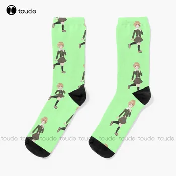 Чорапи Тихиро Фудзисаки Мъжки чорапи Мода Творчески отдих Забавно изкуство Абстрактна живопис с маслени бои Чорапи Улични чорапи за скейтборд 1 чифт