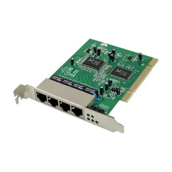 PCI Quad Fast Ethernet 10/100 Mbit/с Заплащане на ключа Realtek 8305SC + 8100CL чипсет 4 Порта, RJ-45 Мрежов Комутатор lan карта