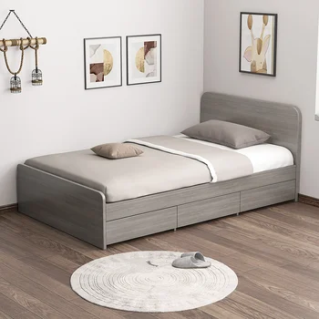Индивидуална однометровая двойно легло, однометровая 1,2-метров легло с малък блок, просто домакинство, склад за възрастни, малка спалня
