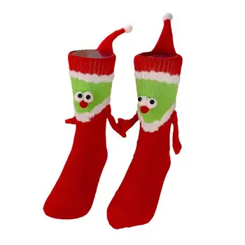 Свободни чорапи, празничен Коледен декор на магнити, терлици средна дължина на ръчно изработени Нова година