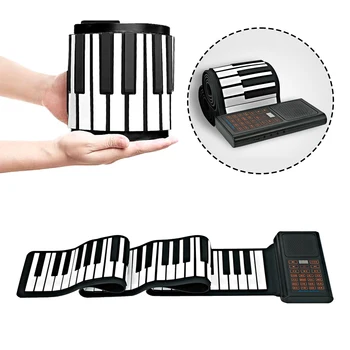 Електрическа клавиатура за ръчно пиано, Дигитален Музикален клавиатура за пиано, гъвкава клавиатура за пиано, 88 клавиша за деца и възрастни
