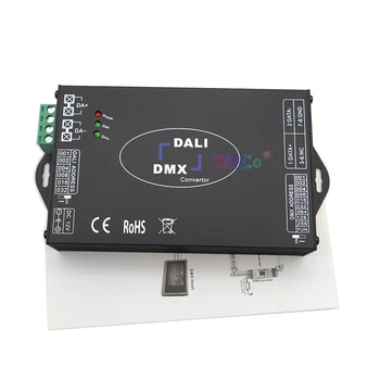 12V 24V DC LED DALI DMX512 Преобразувател на сигнала на RUSLAN в DMX512/DMX в DALI контролер за преобразуване на сигнала с потъмняване на сигнала