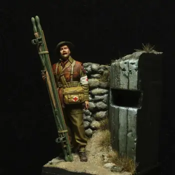 Фигурка от смола 1/35, GK, британски войник, комплект в разглобено формата и неокрашенный